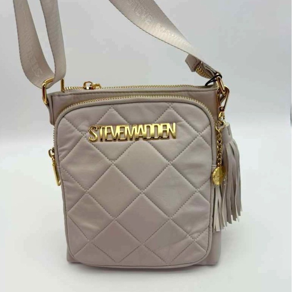 Steve Madden‎ Quilted Crossbody Bag – Grey – Brand New